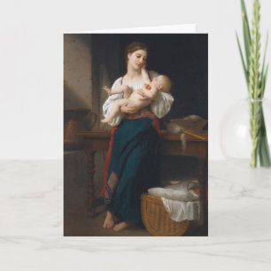 Mother and Child (by Bouguereau) Card