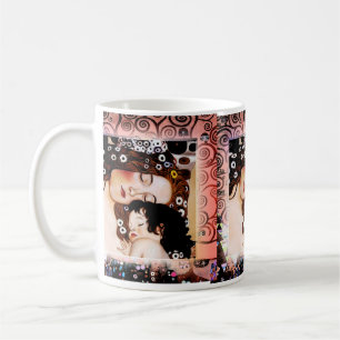 Mother and Child by Gustav Klimt Collage Coffee Mug