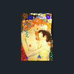 Mother and Child by Gustav Klimt Large Art Nouveau Canvas Print<br><div class="desc">Mother and Child - detail from The Three Ages of Woman,  a popular painting by Austrian symbolist & art nouveau artist Gustav Klimt from 1905.  Large fine art canvas print</div>
