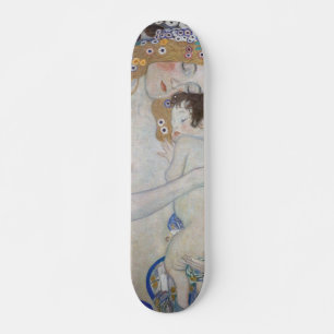 Mother and Child by Gustav Klimt Skateboard