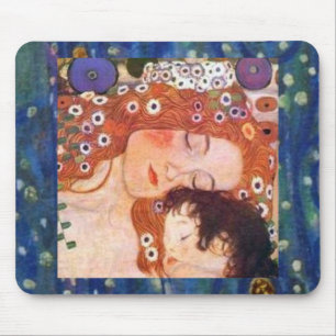 Mother and Child by Klimt Mouse Mat