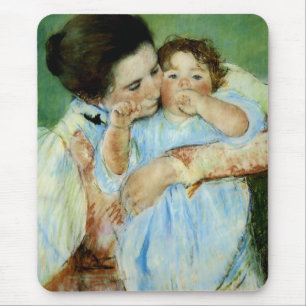 Mother and Child by Mary Cassat Mouse Mat