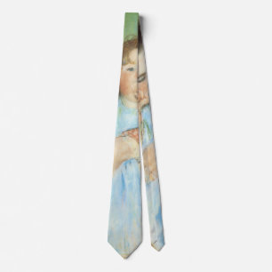 Mother and Child by Mary Cassatt, Vintage Fine Art Tie