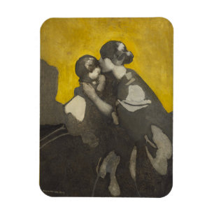 Mother and Child (by Norah Neilson Grey) Magnet