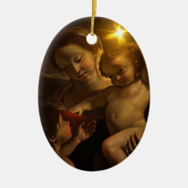 Mother and Child Ceramic Tree Decoration (Front)