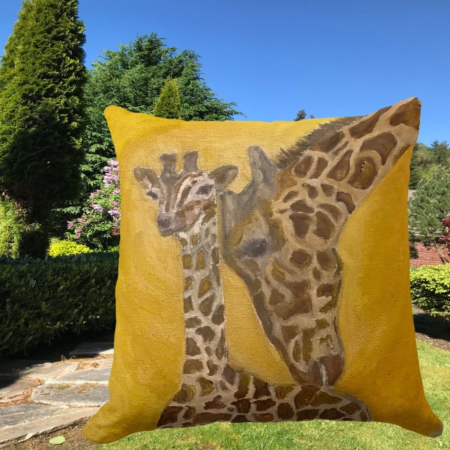 Mother and Child Giraffes Cushion (Creator Uploaded)
