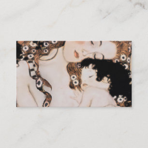 Mother and Child Gustav Klimt Business Card