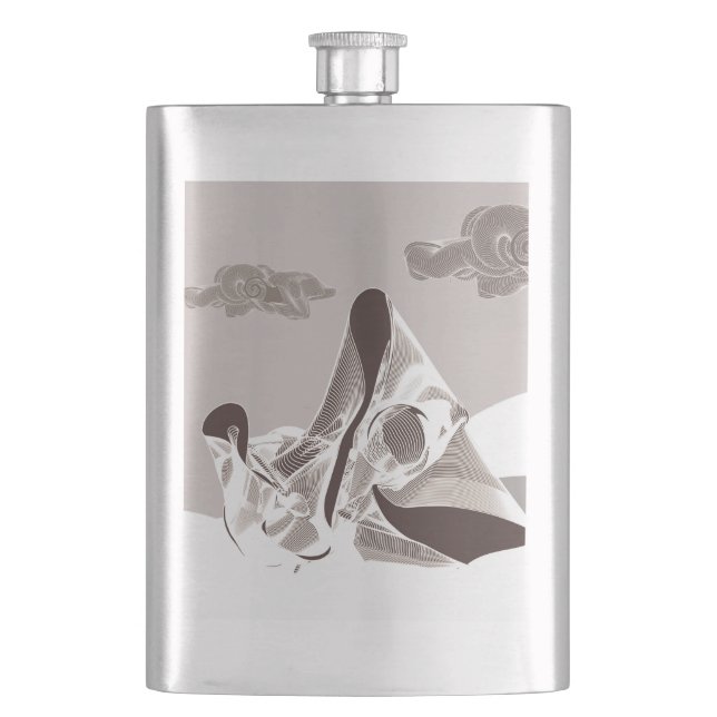 Mother and Child Hip Flask (Front)