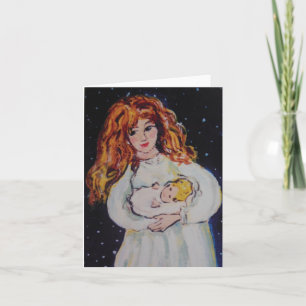 Mother and Child Holiday Card