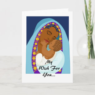 Mother and Child Holiday Card