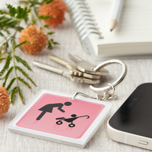 Mother And Child Icon Key Ring