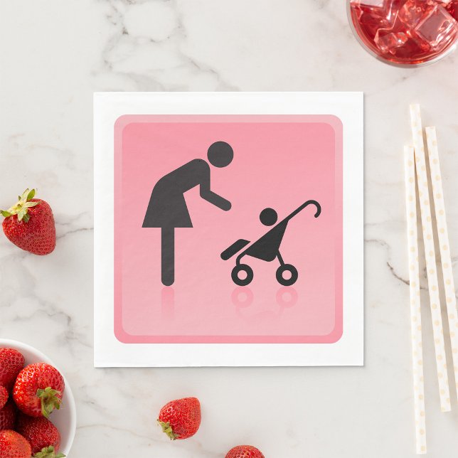 Mother And Child Icon Napkin (Creator Uploaded)