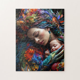 Mother And Child Jigsaw Puzzle