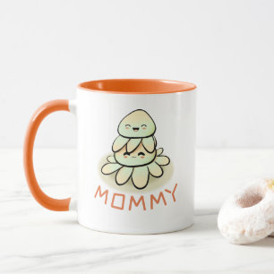 mother and child kawaii octopus  mug