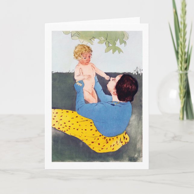 Mother and Child, Mary Cassatt Card (Front)