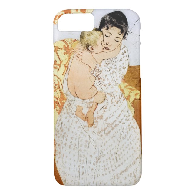 Mother and Child, Mary Cassatt Case-Mate iPhone Case (Back)