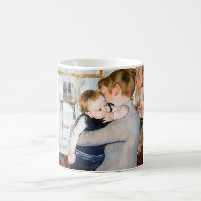Mother and Child, Mary Cassatt Coffee Mug (Center)