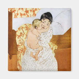 Mother and Child, Mary Cassatt Magnet