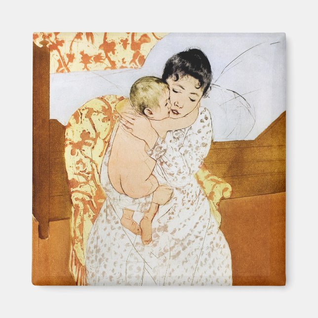 Mother and Child, Mary Cassatt Magnet (Front)