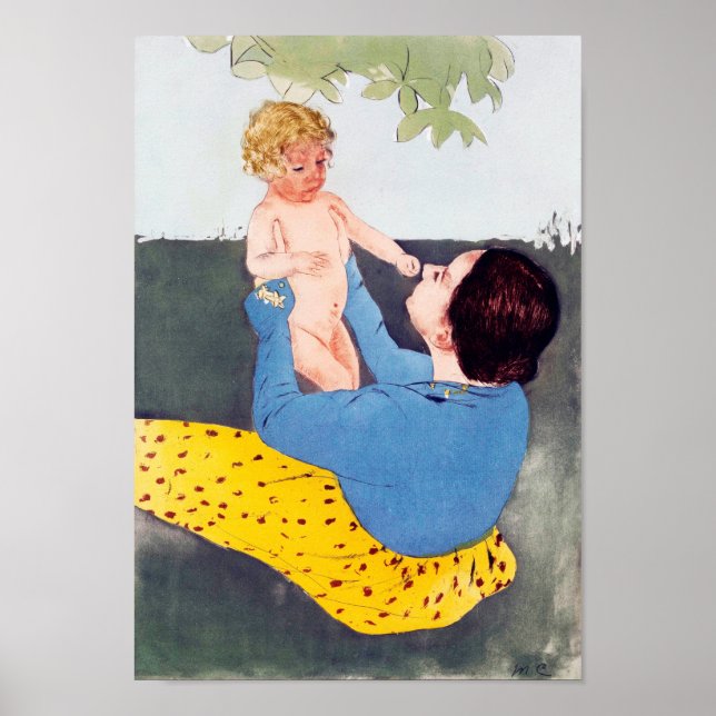 Mother and Child, Mary Cassatt Poster (Front)