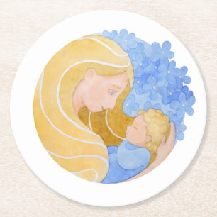Mother and Child Mother's Day   Coaster