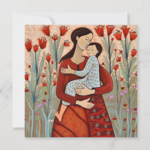 Mother and Child, Mother's Day Holiday Card