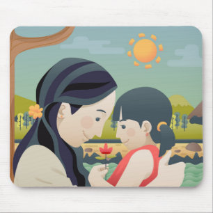 Mother and Child Mother's Day Mouse Pad