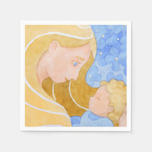 Mother and Child Mother's Day   Napkin