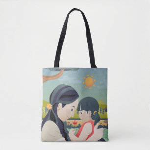 Mother and Child Mother's Day Tote Bag