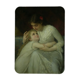 Mother and Child (oil on canvas) Magnet
