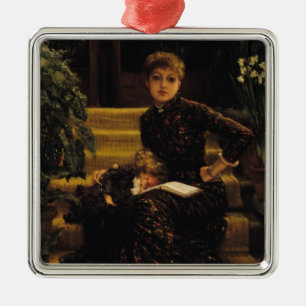 Mother and Child or The Elder Sister, c.1881 Metal Tree Decoration