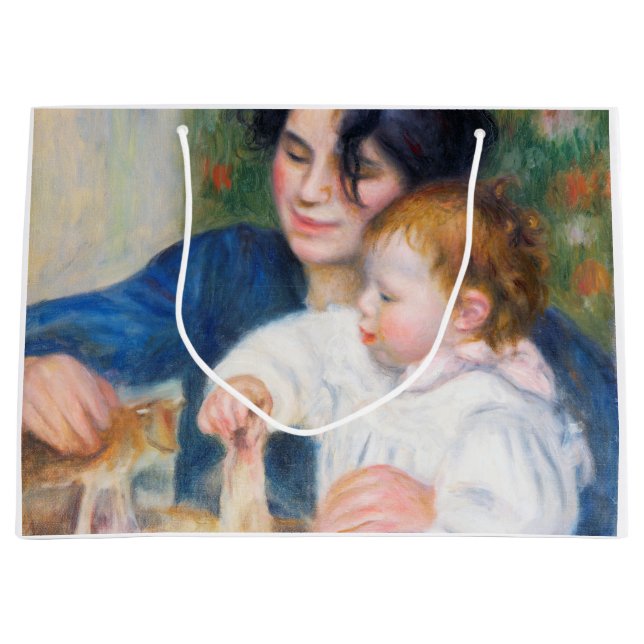 Mother and Child, Renoir Large Gift Bag (Front)