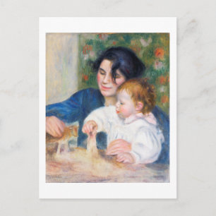 Mother and Child, Renoir Postcard