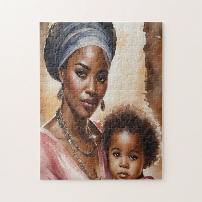 Mother and Child Serenity  Jigsaw Puzzle (Vertical)