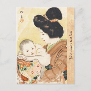 Mother and Child Shinsui Ito japanese portrait art Postcard