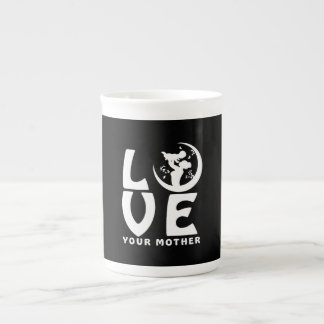 Mother and Child Silhouette Mother's Day Gift Bone China Mug