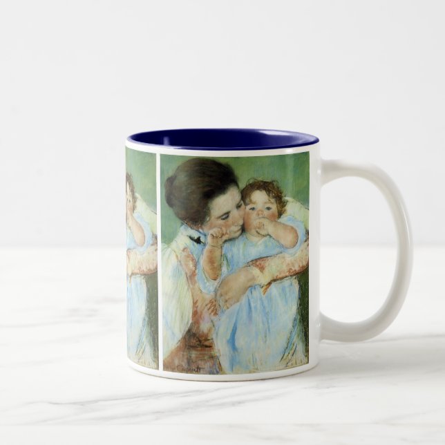 Mother and Child Two-Tone Coffee Mug (Right)