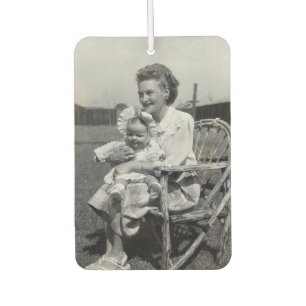 Mother and Child Vintage Car Air Freshener