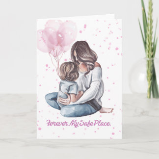Mother and Child Watercolor Mother’s Day Card