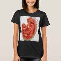 Mother and Child Watermelon Sculpture Woman Organi