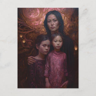 Mother and Children Postcard