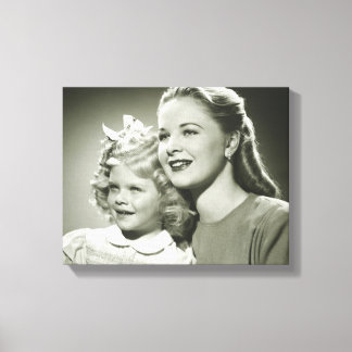 Mother and Daughter Canvas Print
