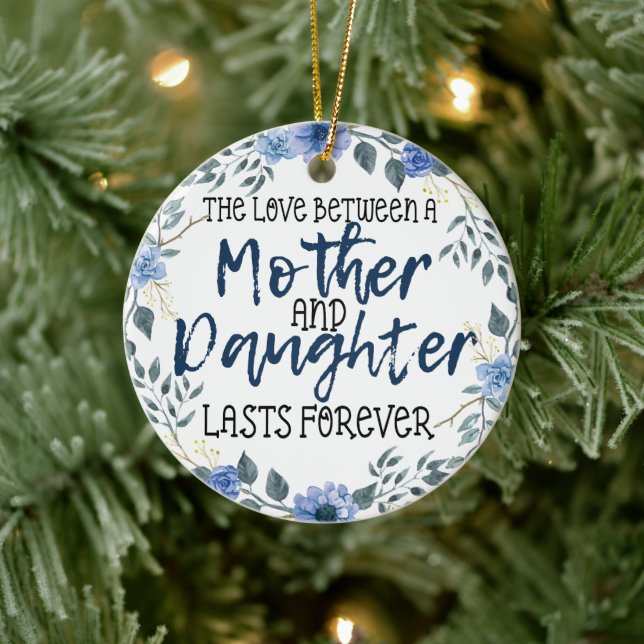 Mother And Daughter Christmas Ceramic Tree Decoration (Tree)