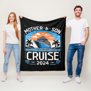 Mother And Daughter Cruise 2024 Fleece Blanket