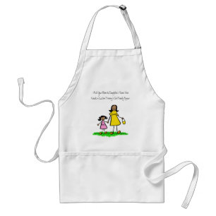 Mother and Daughter Custom Family Characters Apron
