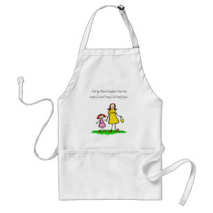 Mother and Daughter Custom Family Characters Apron