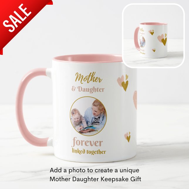Mother and Daughter Forever Linked Together PHOTO  Mug (Creator Uploaded)