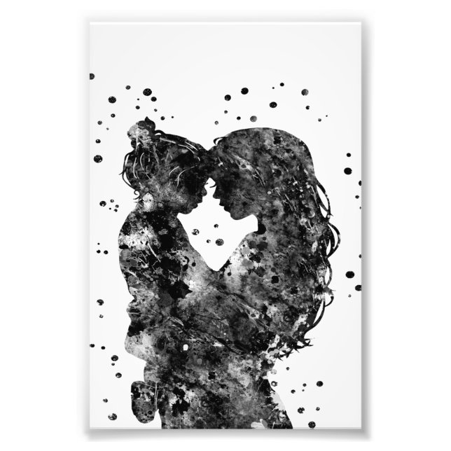 Mother and daughter Gift Idea,Family Birthday Gift Photo Print (Front)