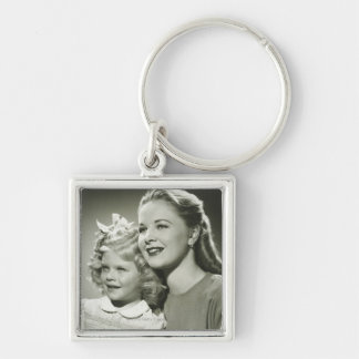 Mother and Daughter Key Ring
