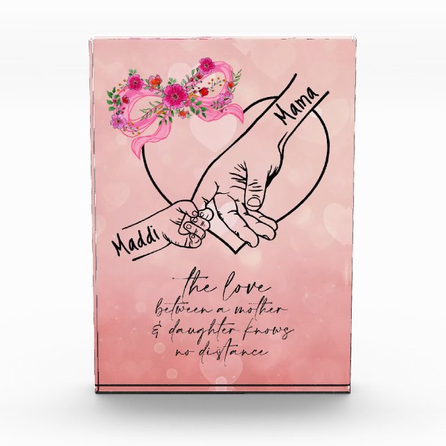 Mother and daughter photo block (Front)